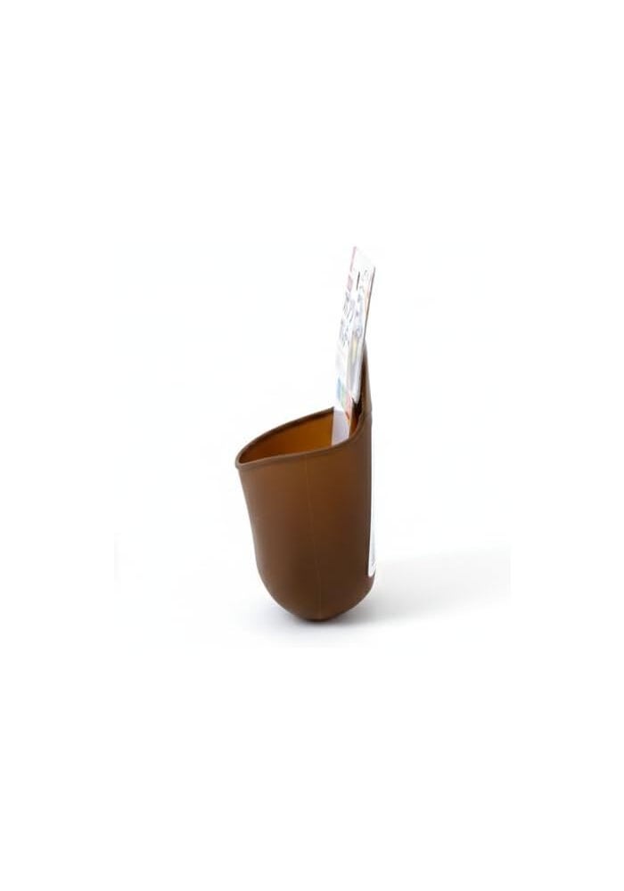 DAISO Silicone Sponge Holder - Brown Kitchen Sink Organizer - Image 3